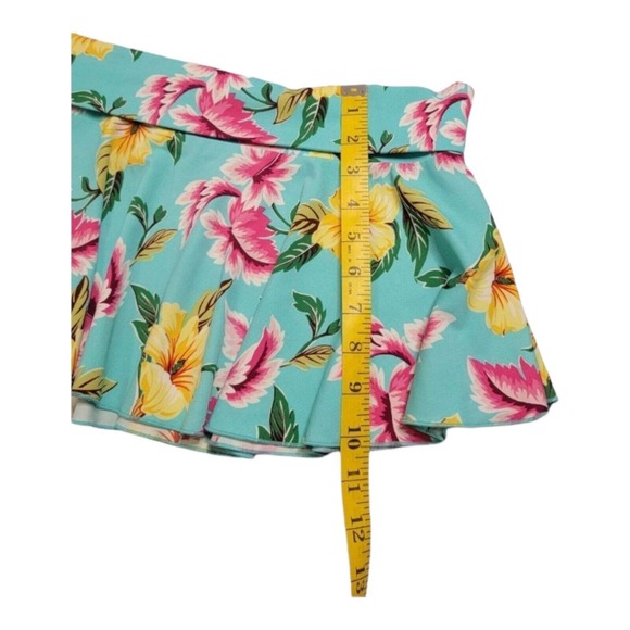 Y2K Victoria's Secret Floral Skirt‎ Swim Cover-up Small Pink Blue Resortwear - Picture 6 of 12
